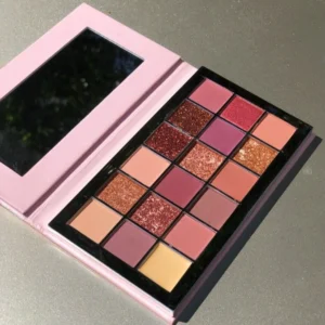 18 Shades Desert Rose Eyeshadow Palette, Matte Shimmer Earth Tone Pigmented Eye Makeup for Wholesale