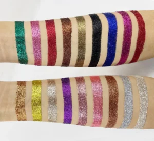 18 Shades Full Glitter Eyeshadow Palette, Highly Pigmented Shimmer Eye Makeup to Create Charming Eye Looks
