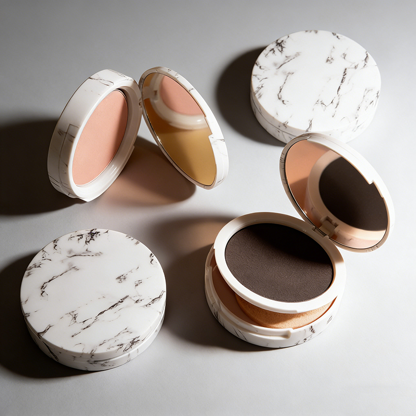 OEM Natural Compact Powder Foundation Private Label Waterproof Matte Sunscreen Light Fair Skin Tone Oil-Control Mineral Makeup