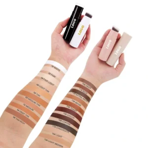 2 In 1 Waterproof Contour Concealer Stick with Brush, 3D Facial Sculpting Brightening Blemish Cover Makeup