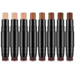 3 Color Dual End Contour Concealer Stick, 2 In 1 Waterproof Sweat Proof Makeup for Skin Brightening & Face Sculpting