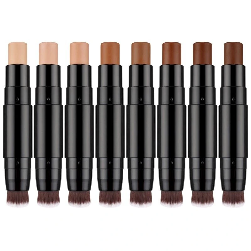 3 Color Dual End Contour Concealer Stick, 2 In 1 Waterproof Sweat Proof Makeup for Skin Brightening & Face Sculpting