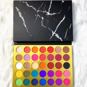 35 Shades Matte Shimmer Mixed Eyeshadow Palette, Highly Pigmented Long Wear Eye Makeup for Wholesale
