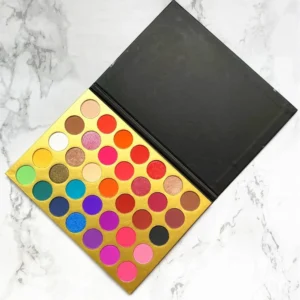 35 Shades Matte Shimmer Mixed Eyeshadow Palette, Highly Pigmented Long Wear Eye Makeup for Wholesale