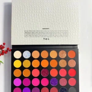 35 Shades Smoky Warm Earth Tone Eyeshadow Palette, Matte Shimmer Soft Pigmented Daily Party Eye Makeup