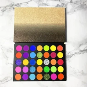35 Shades Smoky Warm Earth Tone Eyeshadow Palette, Matte Shimmer Soft Pigmented Daily Party Eye Makeup
