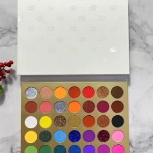 35 Shades Smoky Warm Earth Tone Eyeshadow Palette, Matte Shimmer Soft Pigmented Daily Party Eye Makeup