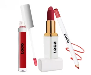Velvet Matte 3 Pcs Lip Makeup Kit, Fade Resistant Non-transfer Lipstick & Lip Liner Long Wear Lip Cosmetic Set