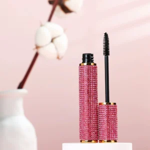 4D Waterproof Sweat Proof Mascara, 24 Hour Long Wear Lengthening Curling Volumizing Smudge Resistant Eyelash Makeup