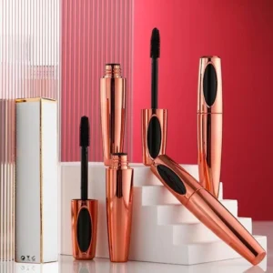 4D Waterproof Mascara, Lengthening Curling Volumizing Smudge Resistant Long Lasting Eyelash Makeup