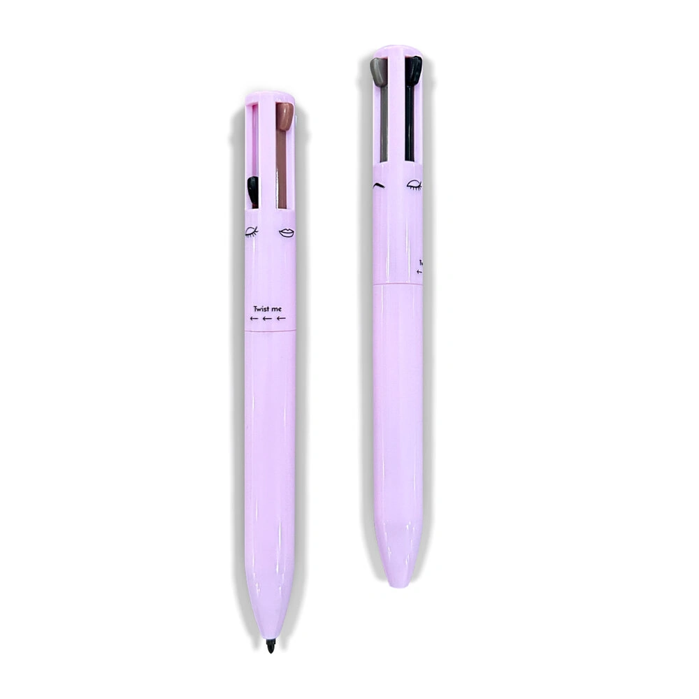 4 In 1 All-in-One Makeup Pen, Portable Highlighter, Lip Liner, Eyeliner and Eyebrow Pencil Beauty Tool