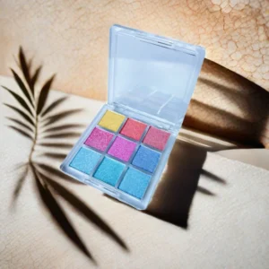 9 Shades Chameleon Iridescent Diamond Glitter Eyeshadow, Smudge Resistant High Pigment Shifting Eye Makeup