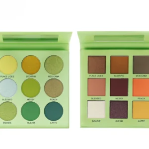 Affordable Private Label No Logo 9 Shades Multi-use Eyeshadow Palette with Highlight & Contour for Wholesale