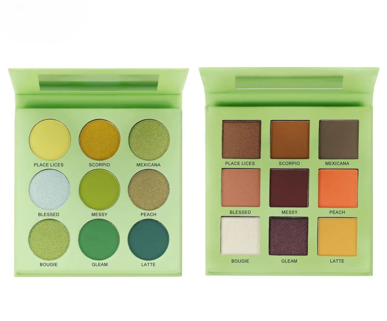 Affordable Private Label No Logo 9 Shades Multi-use Eyeshadow Palette with Highlight & Contour for Wholesale