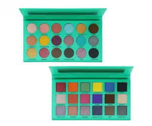 Private Label No Logo Affordable Earth-Tone Eyeshadow Palette, Matte Shimmer Fine Glitter Multi-Use Contour Eye Makeup