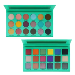 Private Label No Logo Affordable Earth-Tone Eyeshadow Palette, Matte Shimmer Fine Glitter Multi-Use Contour Eye Makeup