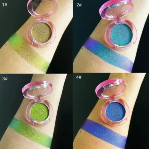 Chameleon Iridescent Diamond Shimmer Eyeshadow Highlighter for Eye and Facial Brightening Cosmetics