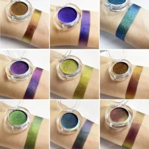 Chameleon Iridescent Diamond Shimmer Eyeshadow & Highlighter Powder for Face and Eye Brightening