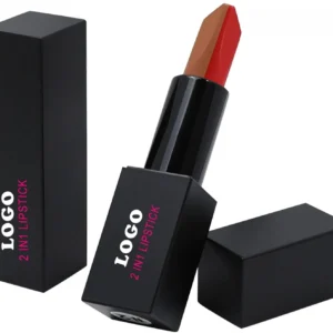 Custom Private Label No Logo 2 Shades Waterproof Color Lock Matte Long Wear Lipstick