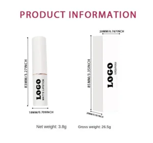 Custom 2 In 1 Waterproof Color Lock Matte Lipstick, Long Lasting Non-transfer Cup Proof Hydrating Lip Makeup