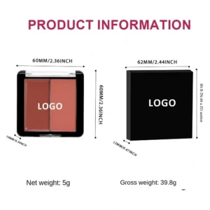 Custom Private Label No Logo 2 In 1 Multi-use Cream Blush, Highly Pigmented Long Wear Natural Complexion Boosting Rouge