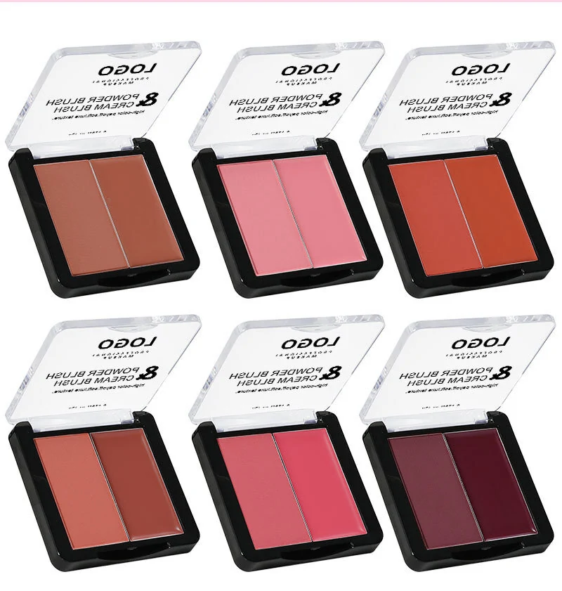 Custom Private Label No Logo 2 In 1 Multi-use Cream Blush, Highly Pigmented Long Wear Natural Complexion Boosting Rouge