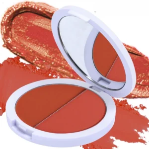 Custom Private Label No Logo 2 In 1 Cream Blush Palette, Highly Pigmented Long Lasting Natural Complexion Boosting Facial Rouge