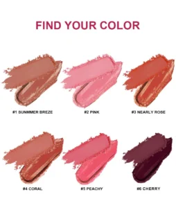 Custom Private Label No Logo 2-in-1 Multi-Use Cream Blush Palette, Highly Pigmented Long-Lasting Complexion Boosting Facial Rouge