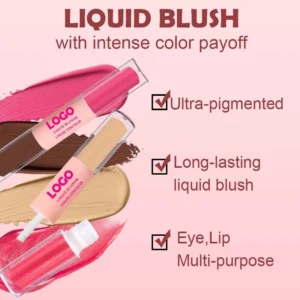 Custom Private Label No Logo 2 In 1 Liquid Blush & Contour Concealer, Highly Pigmented Long Wear Facial Sculpting Makeup