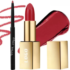 Custom Private Label No Logo 2 In 1 Matte Lipstick & Lip Liner All-in-One Lip Makeup Kit