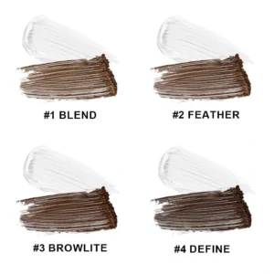 Custom 2-in-1 Clear Waterproof Eyebrow Setting Gel & Brow Tint, Sweat-Proof Smudge-Proof Fade-Resistant Long-Lasting Brow Styling