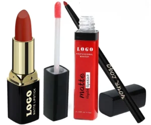 Customizable 3 In 1 Matte Non-transfer Lipstick Lip Gloss Lip Liner All-in-One Lip Makeup Kit