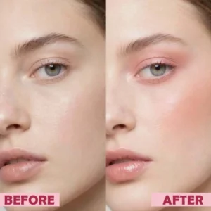 Custom Private Label No Logo 3 Shades Cream Blush Palette, Highly Pigmented Long Wear Natural Nude Facial Rouge Makeup