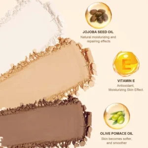 Custom Private Label No Logo 3 Shade Waterproof Sweat Proof Contour Palette, Highly Pigmented Long Wear 3D Facial Sculpting Makeup