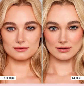 Custom Private Label No Logo 3 Shade Waterproof Sweat Proof Blush Palette, Highly Pigmented Long Wear Natural Nude Facial Rouge