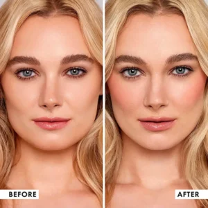 Custom Private Label No Logo 3-Shade Waterproof Sweat-Proof Blush Palette, Highly Pigmented Long-Lasting Natural Nude Facial Rouge