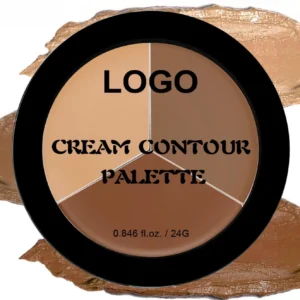 Custom Private Label No Logo 3 Shades Waterproof Sweat Proof Contour Cream, Highly Pigmented Long Wear Facial Sculpting Makeup