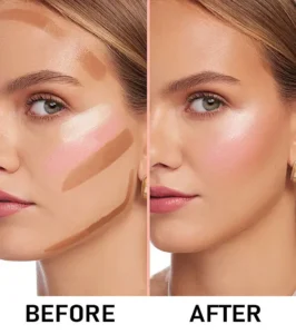 Custom Private Label No Logo 6 Shades Multi-use Blush Highlight Contour Cream Palette, Natural Nude Facial Sculpting Makeup