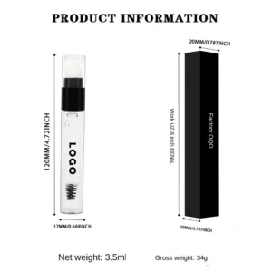 Custom Waterproof Smudge Proof Eyebrow Tint Pomade & Clear Setting Gel, Natural Wild Brow Long Lasting Styling Makeup