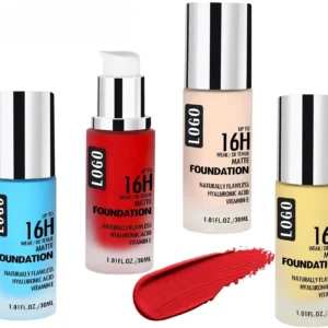 Private Label No Logo Custom Oil Control Colorful Liquid Foundation for Oily Skin, Non-Caking Transfer Resistant Concealing Base Makeup