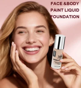 Private Label No Logo Custom Oil Control Colorful Liquid Foundation for Oily Skin, Non-Caking Transfer Resistant Concealing Base Makeup