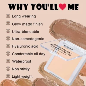 Custom Private Label No Logo Contour Concealer Cream Palette, Non-Caking Dark Circle Covering Facial Sculpting Makeup