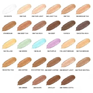 Custom Private Label No Logo Contour Concealer Cream Palette, Non-Caking Dark Circle Covering Facial Shadow Sculpting Makeup