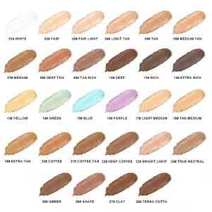 Custom Private Label No Logo Contour & Concealer Cream Palette, Non-Caking Dark Circle Covering Facial Shadow Sculpting Makeup