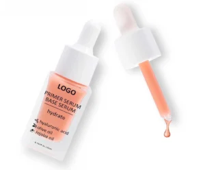 Custom Private Label No Logo Shimmer Hydrating Face Primer, Skin Smoothing Brightening Dewy Pre-makeup Base Serum