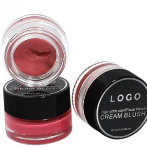 Custom Private Label No Logo Multi-Use Dewy Single Cream Blush, Highly Pigmented Long-Lasting Natural Complexion Enhancing Rouge