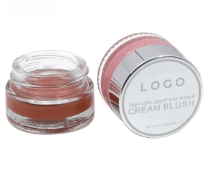 Custom Private Label No Logo Multi-use Dewy Single Cream Blush, Highly Pigmented Long Wear Complexion Boosting Facial Rouge