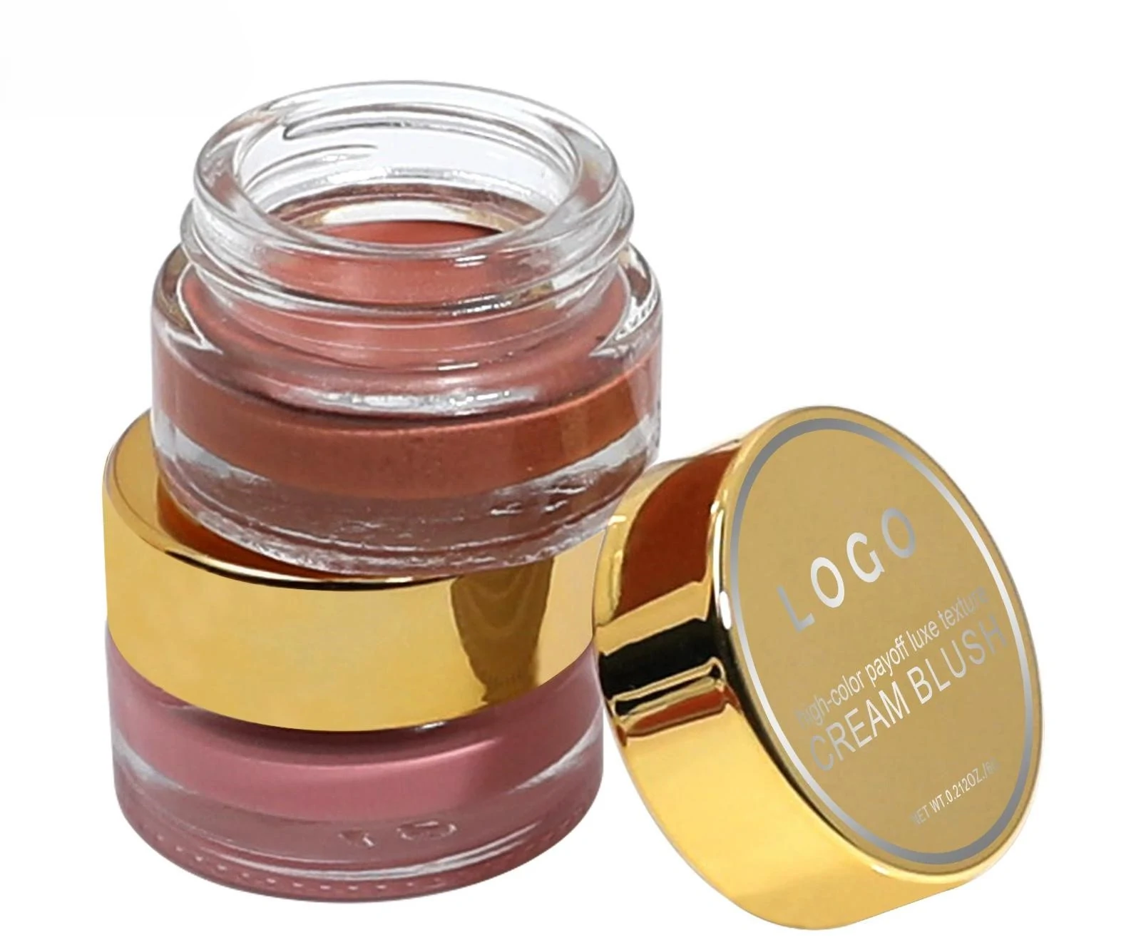 Custom Private Label No Logo Multi-Use Dewy Single Cream Blush, Highly Pigmented Long-Lasting Natural Complexion Boosting Facial Rouge