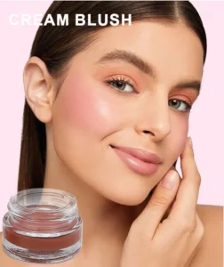 Custom Private Label No Logo Multi-Use Dewy Single Cream Blush, Highly Pigmented Long-Lasting Natural Complexion Boosting Facial Rouge