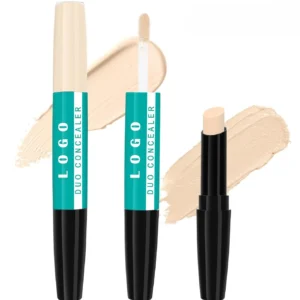 Custom Dual End Waterproof Concealer Stick & Liquid Concealer, Blemish Covering Non-Caking Transfer Resistant Long Wear Facial Makeup